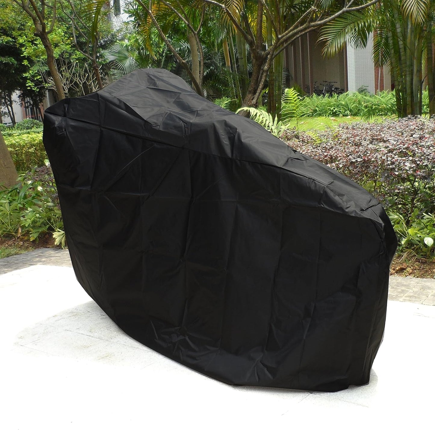 ATCG Bike Cover 190T Nylon Waterproof Bicycle Cover for 20" Bike, Kid's Bike Outdoor Storage with a Bag, S (Black)