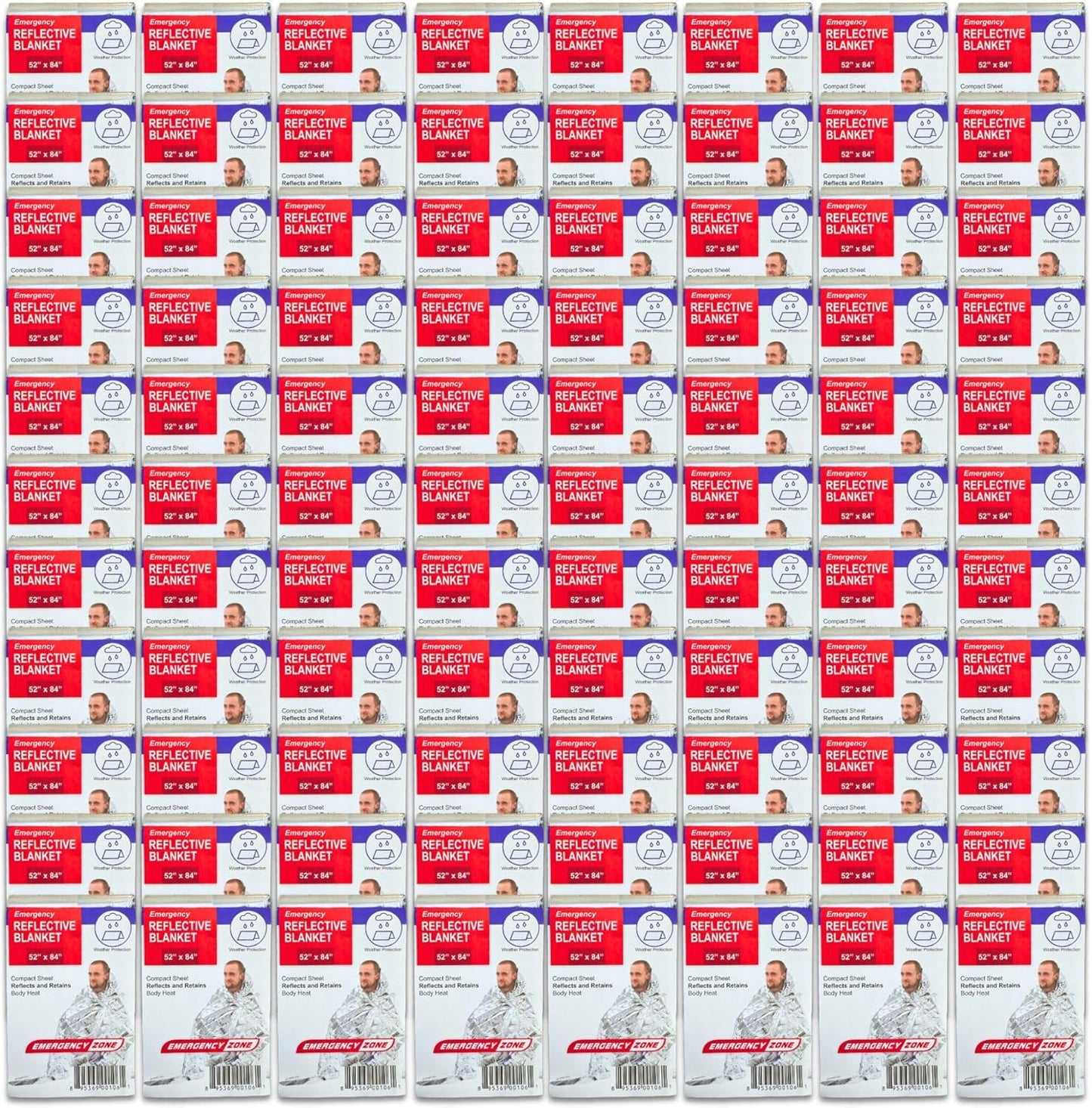 [1 Pack] Thermal Reflective Emergency Blanket 52”x84” | Emergency Mylar Blankets | Survival Blanket for Survival Supplies | Camping, Hiking, or Emergencies