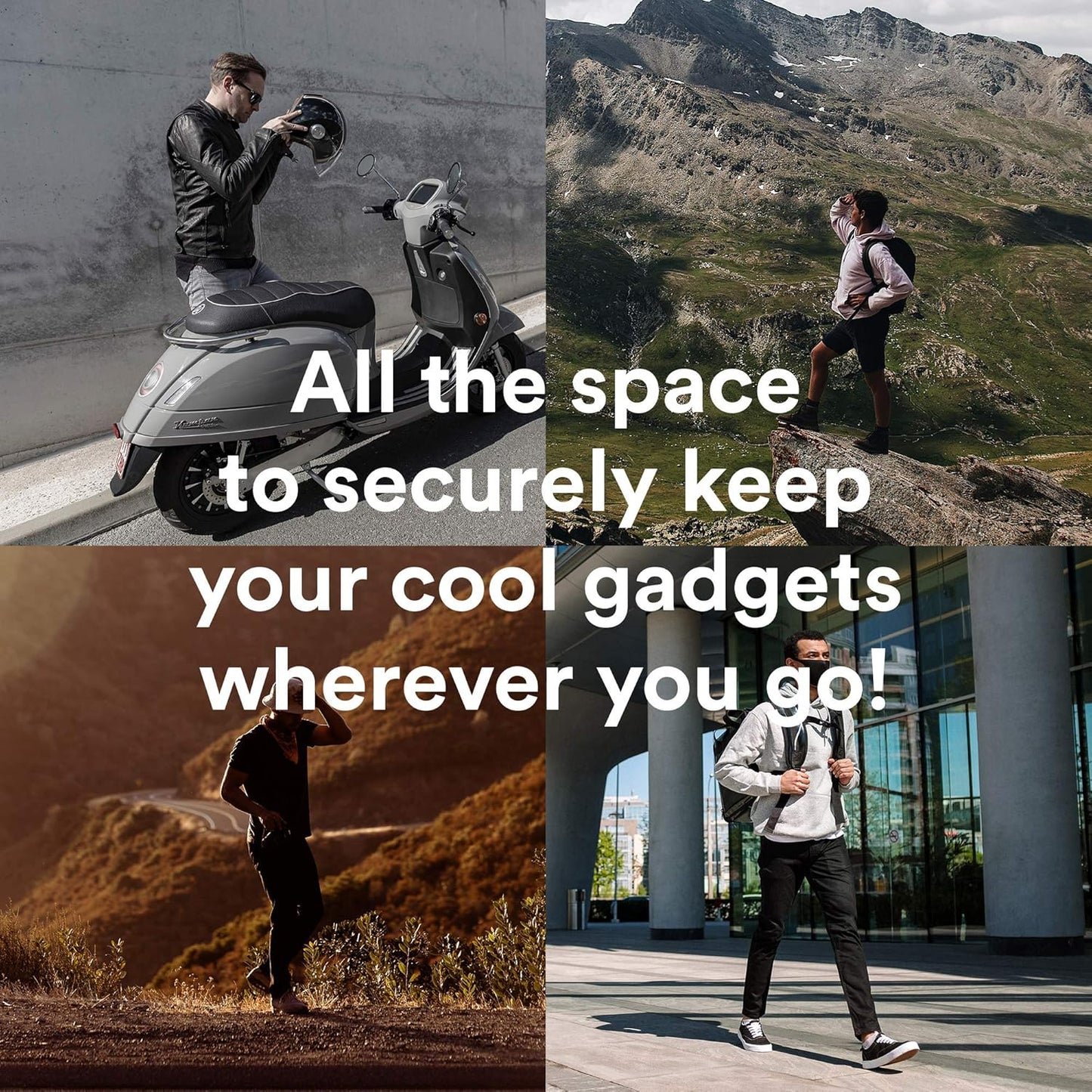 Fitdom Tactical Inspired Large Fanny Pack For Men. Perfect Techwear Accessories EDC Bag For Men. Multi-Functional Waist Pack