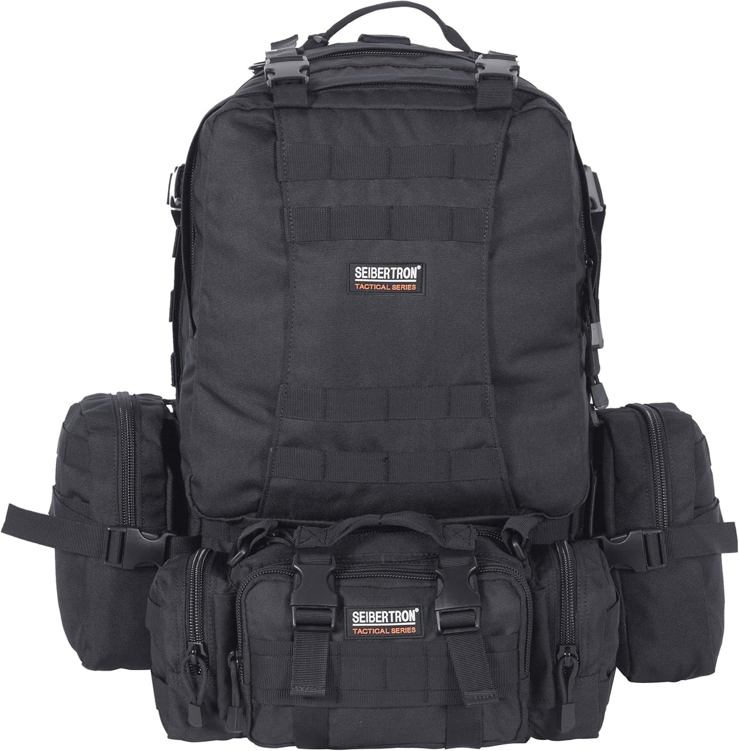 Seibertron 3 Day Tactical Backpack Waterproof Molle Bag/Rucksacks Black