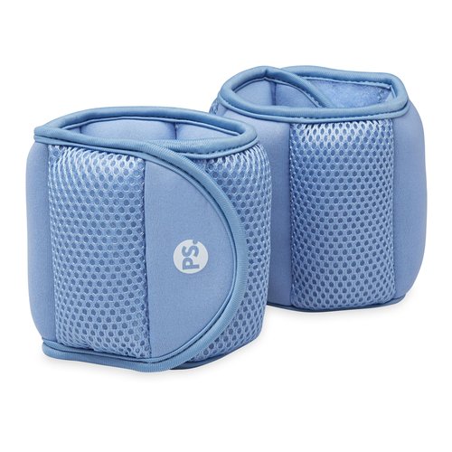 POPSUGAR Soft Wrist and Ankle Weights, 2 x 2 lb (Periwinkle) Wearable Weights, Strengthens, Tones & Sculpts, Adjustable Ankle Weights for Work from Home Fitness, Gym Accessories for Women & Men