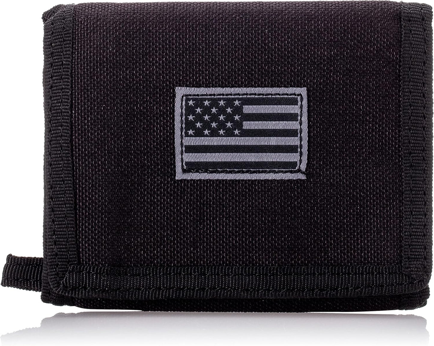 Rapdom mens Tactical RAPDOM Tactical Wallet, Black, 4.75" x 3.5" x .75"