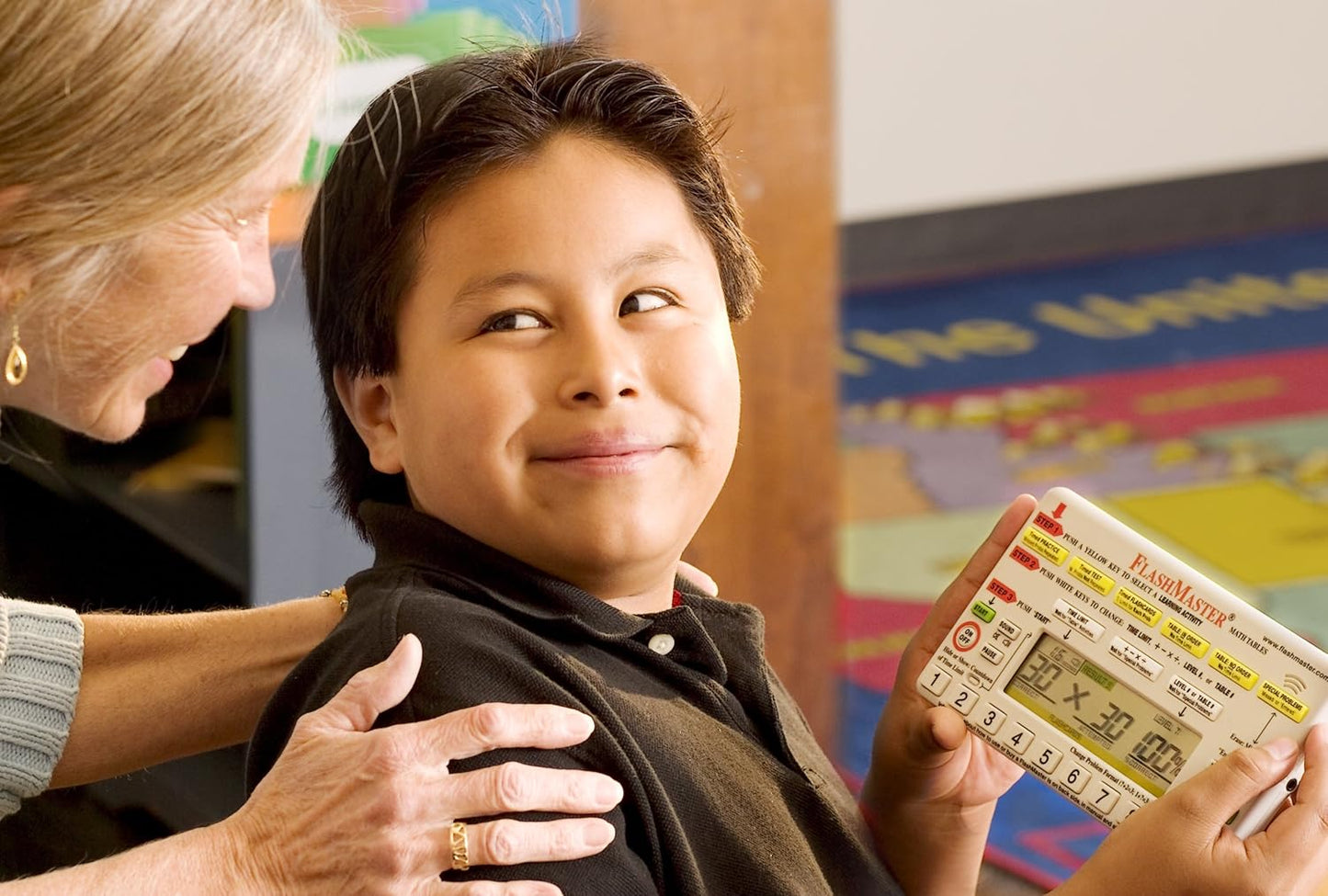 FlashMaster: Handheld Computer for Mastering All Basic Math Facts (3 Month Warranty)