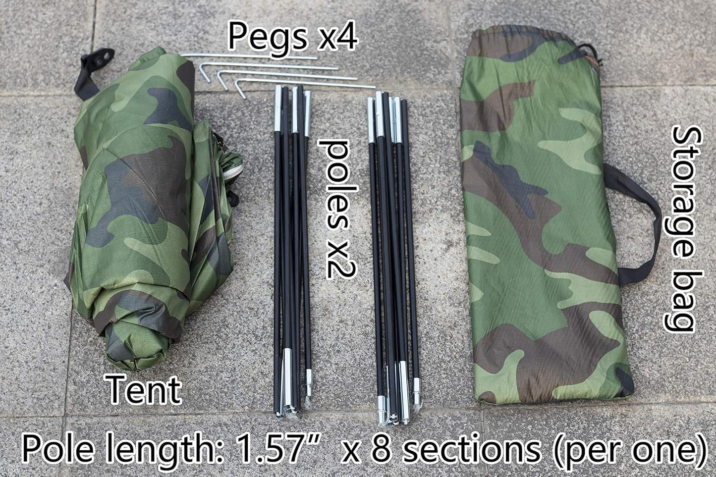 Sutekus Tent Camouflage Patterns Camping Tent Backpacking Tent for Camping Hiking 【Outdoor Equipment】