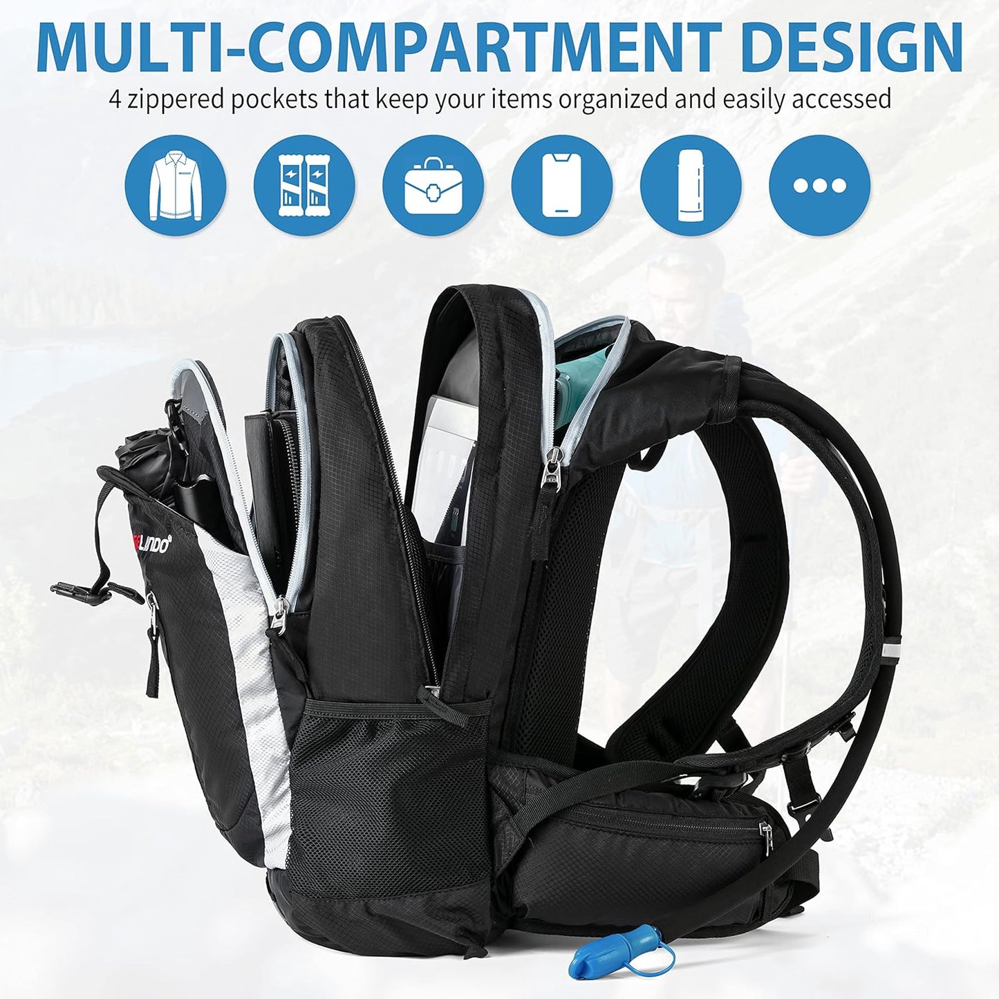 Gelindo18L-Hiking Hydration Backpack