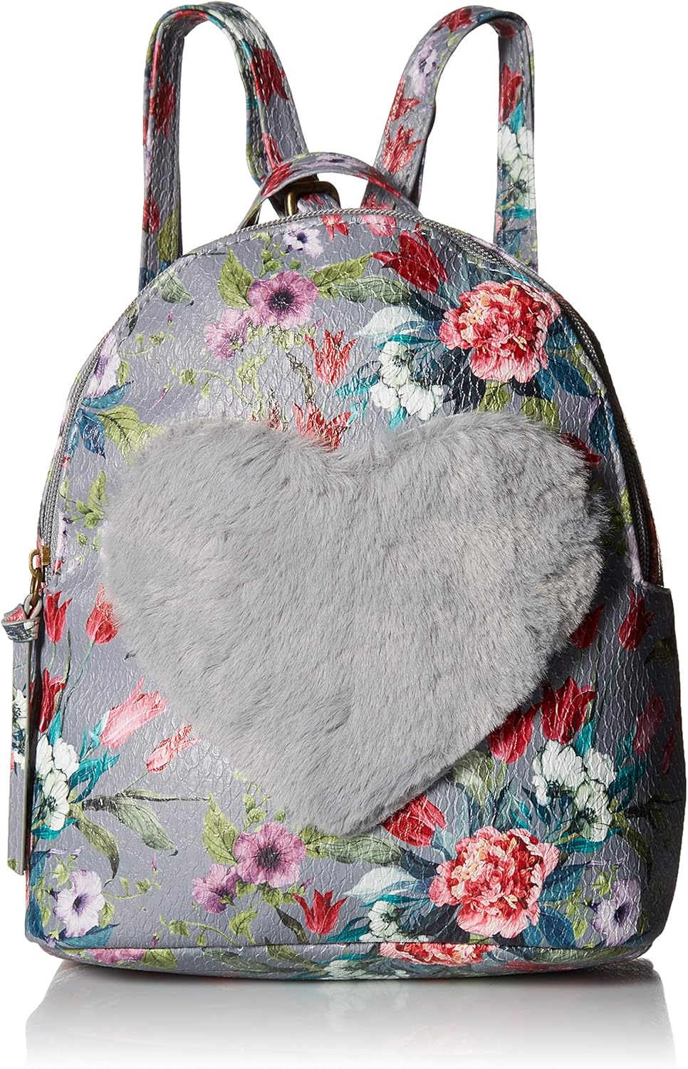 T-Shirt & Jeans Floral Love Backpack in Grey