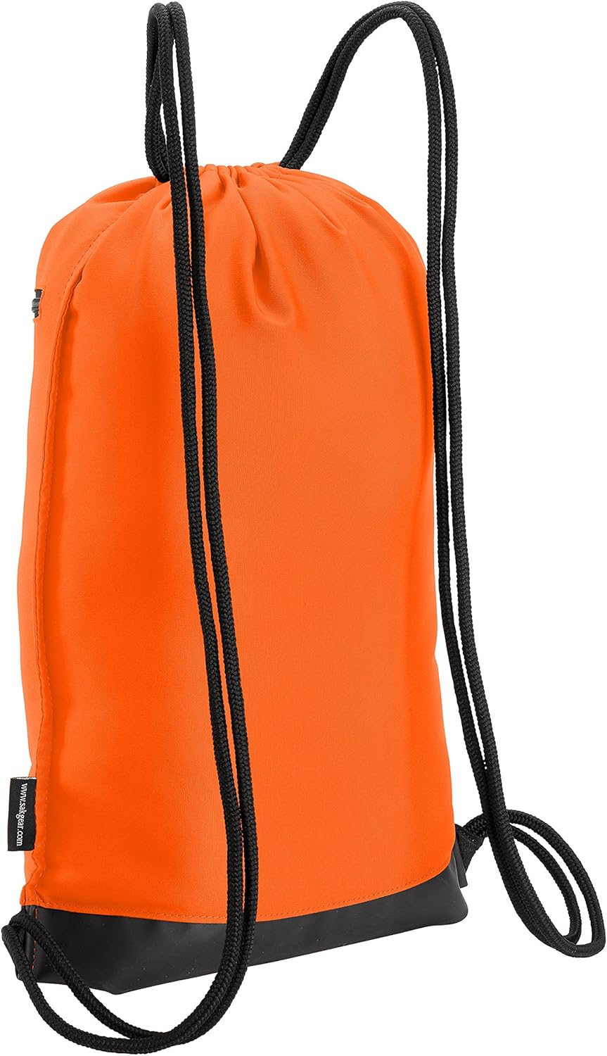 Skog Å Kust GymSak | Patented 2-in-1 Drawstring Cinch Bag with Removable Waterproof Dry Bag | Red