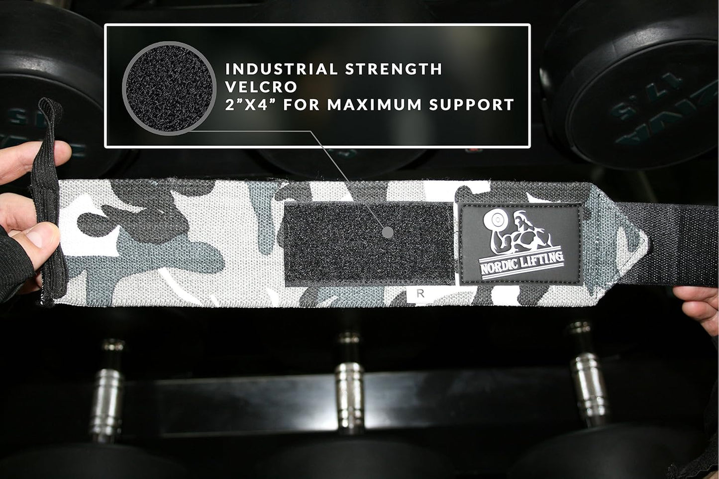 Wrist Wraps (1 Pair/2 Wraps) for Weightlifting/Cross Training/Powerlifting/Bodybuilding - for Women & Men - Premium Quality Equipment for The Absolutely Best Hand Strength & Support - 1 Year Warranty