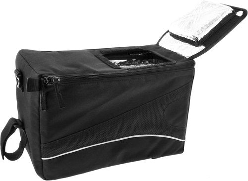 Insulated Bike Cooler Bag with Quick-Access Lid & Shoulder Strap - Reflective Saddle Bag for Groceries & Commutes