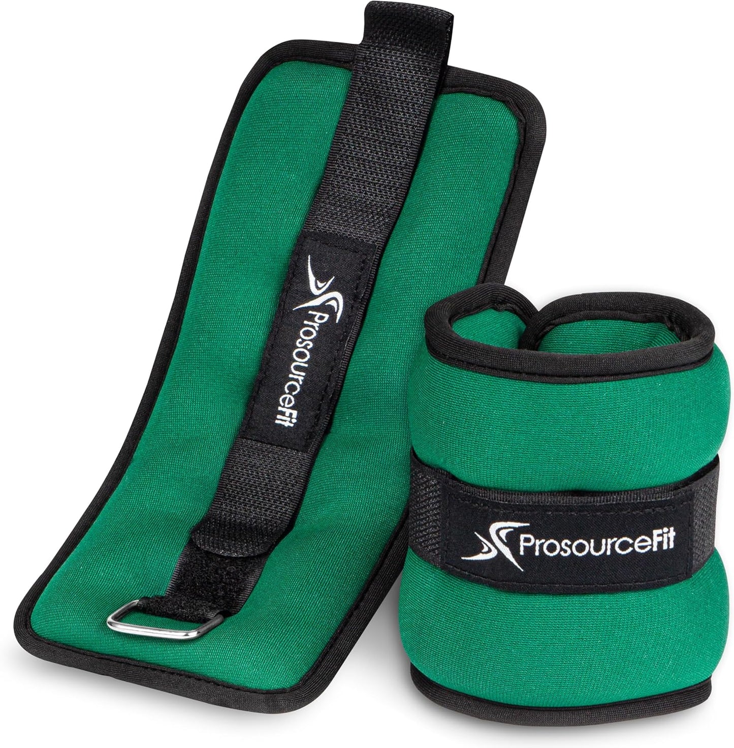 ProsourceFit Ankle/Wrist and Arm/Leg Weights Set of 2, Adjustable Strap 1 lb-5 lb, Adjustable Weight 15 lb, 10 lb, 7 lb for Men and Women