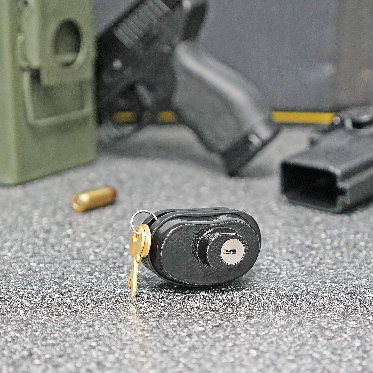 Universal Keyed Alike Trigger Gun Lock - Fits Pistols, Rifles, & Shotguns