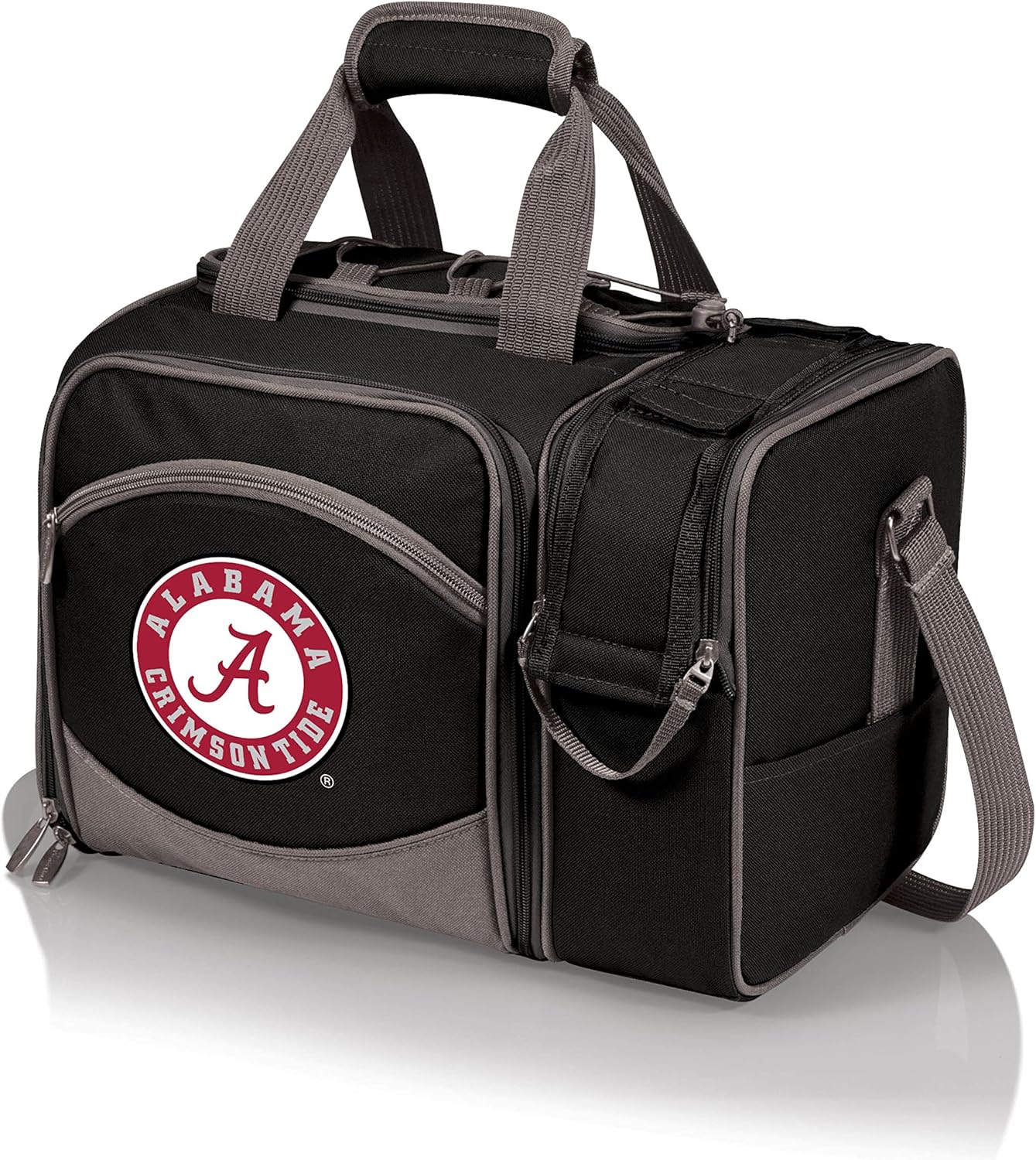 NCAA Malibu Cooler Picnic Basket - Insulated Tote with Complete Picnic Set
