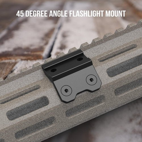Guardtier Light Mount 45 Degree Offset Scout Mount Adapter for Surefire M300/M600 Series/Streamlight Protac Series Flashlight