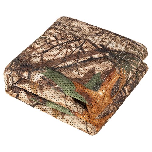 Senmortar Camo Netting, Camo Burlap 75D Camouflage Netting Quiet Mesh Fabric for Hunting Blinds Sunshade Camping Concealment Shooting Military Tree Stands 5x6.5ft