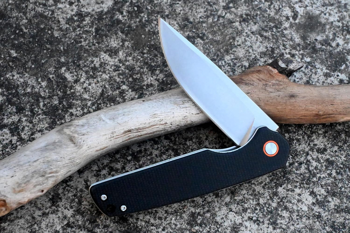 YAK & YETI Micarta Handle Folding Knife- Everyday Carry Knife for Men and Women - Indoor or Outdoor-Camping and Hunting knife-D2 steel Blade knives