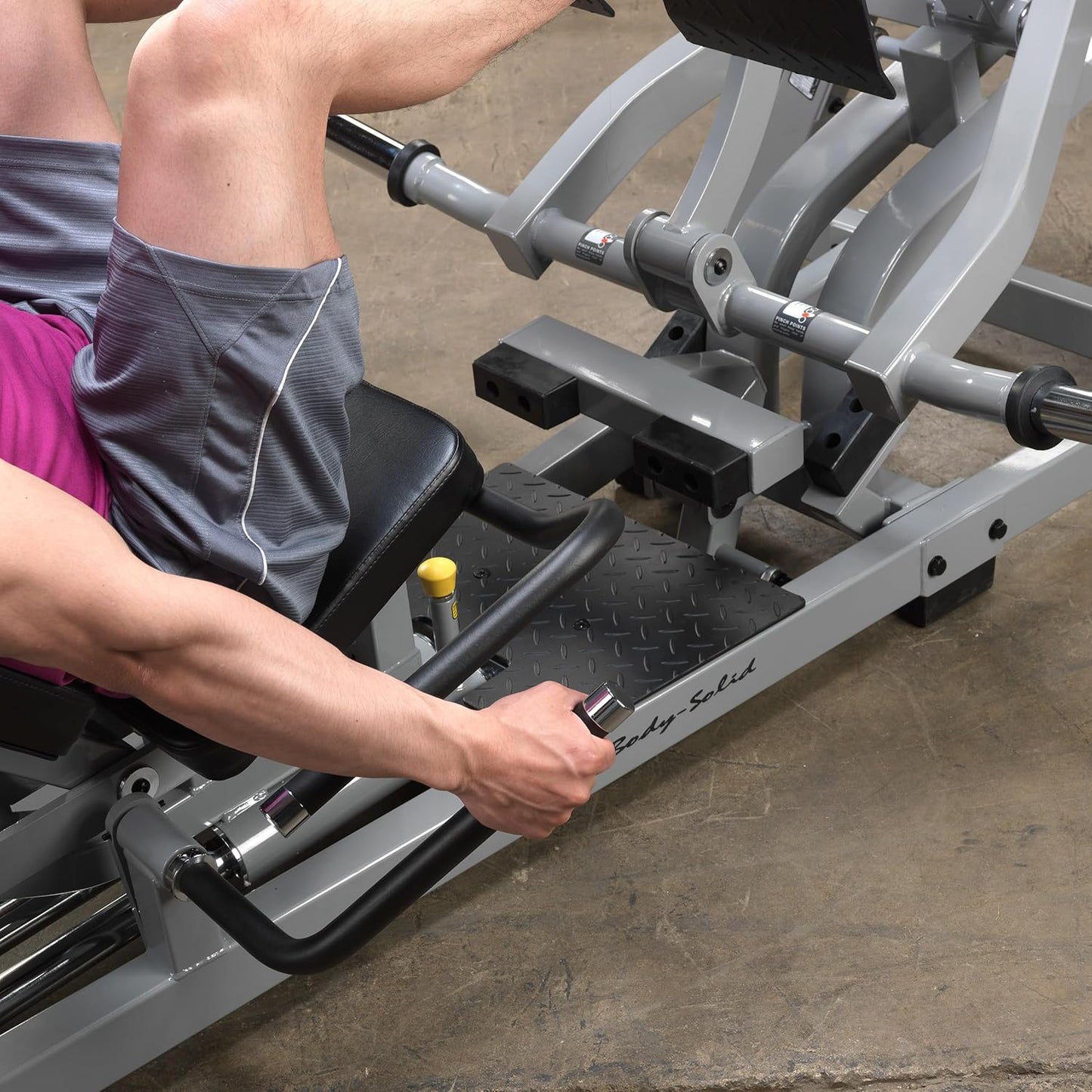 Body-Solid (LVLP Leverage Horizontal Leg Press Machine for Home Gym - Heavy Duty Workout Equipment for Full Lower Body Workouts, 1000lb Weight Capacity