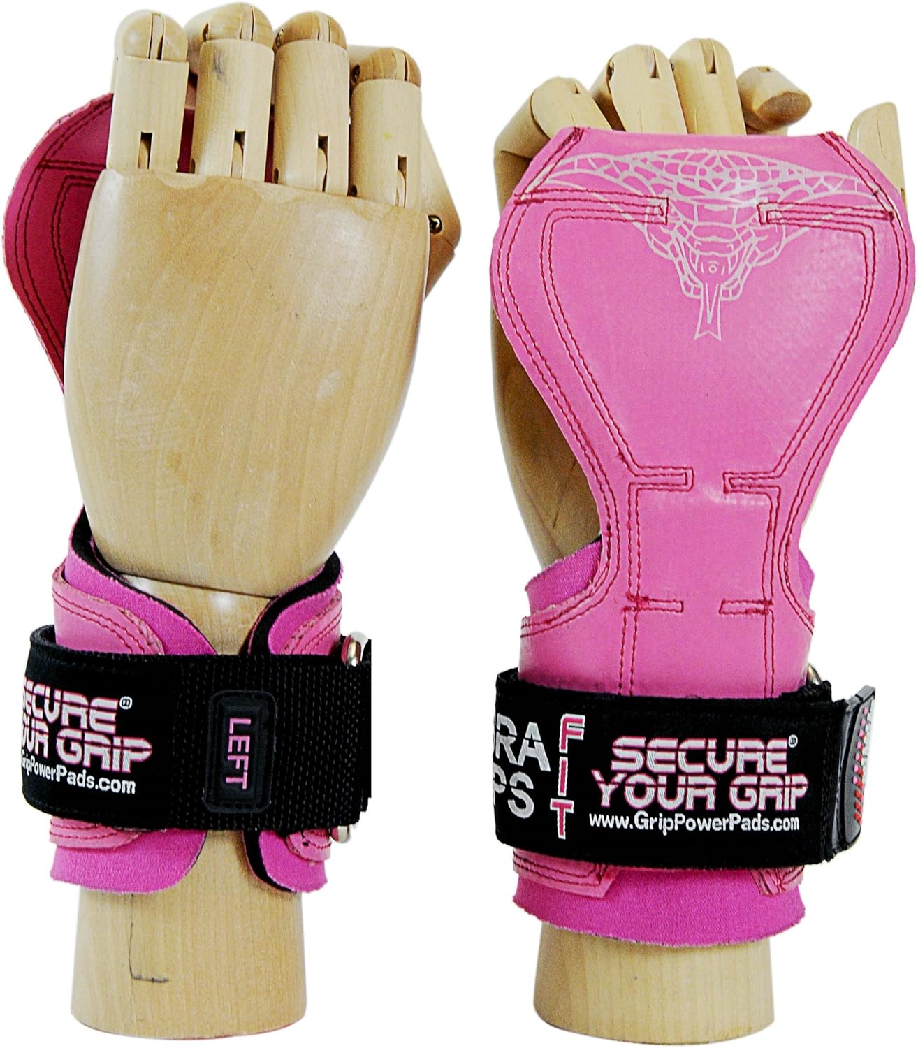 Women's Cobra Grips - FIT Pink Rubber Workout Gloves for Enhanced Grip