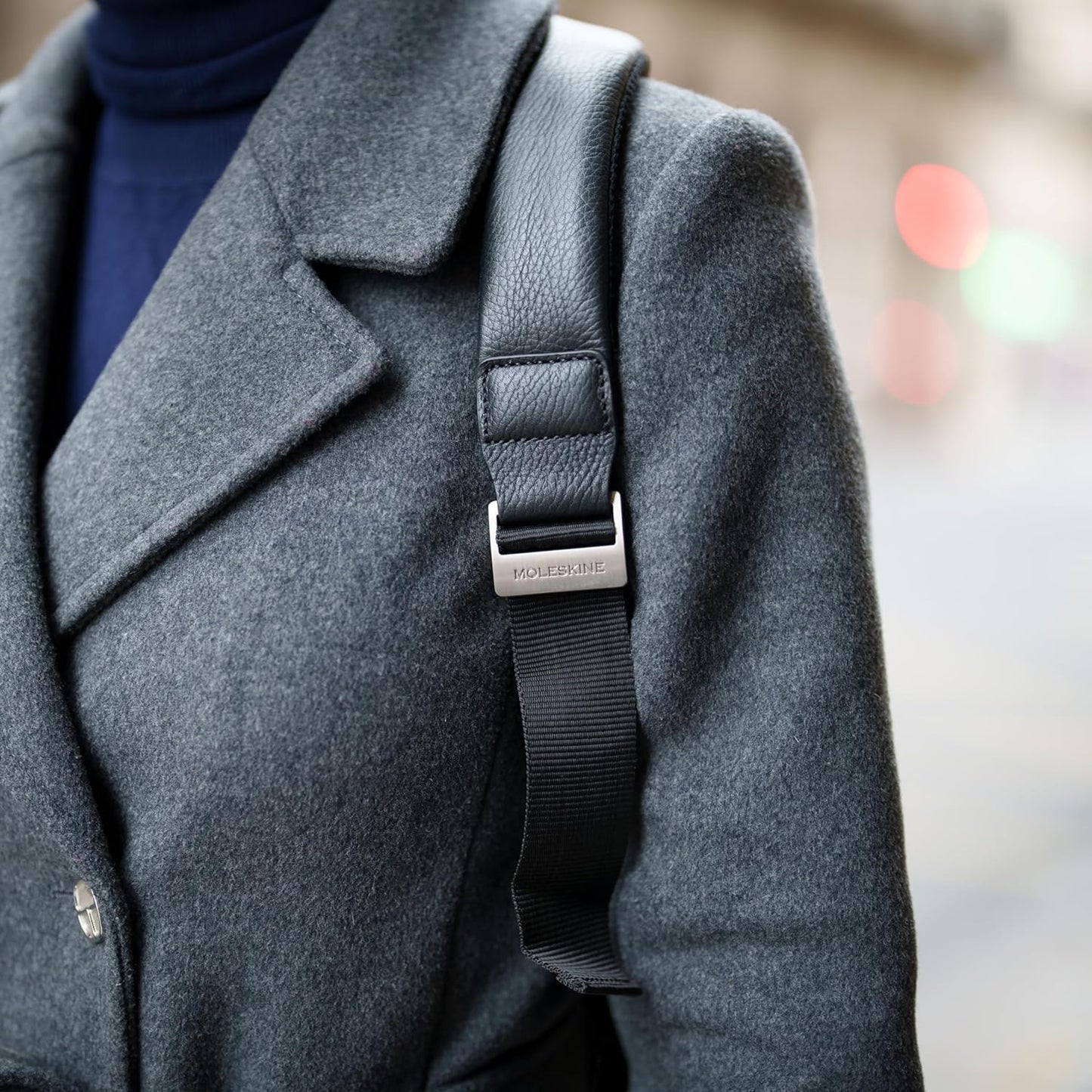 Moleskine Classic LTH Backpack BLK, Black, Talla única
