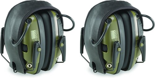Howard Leight R-01526-PK2 by Honeywell Impact Sport Sound Amplification Electronic Shooting Earmuff, Green 2-Pack