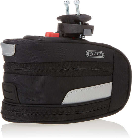 ABUS ST 2100 KF Unisex Bicycle Bag + Mounting Bracket, Black/Silver, One Size