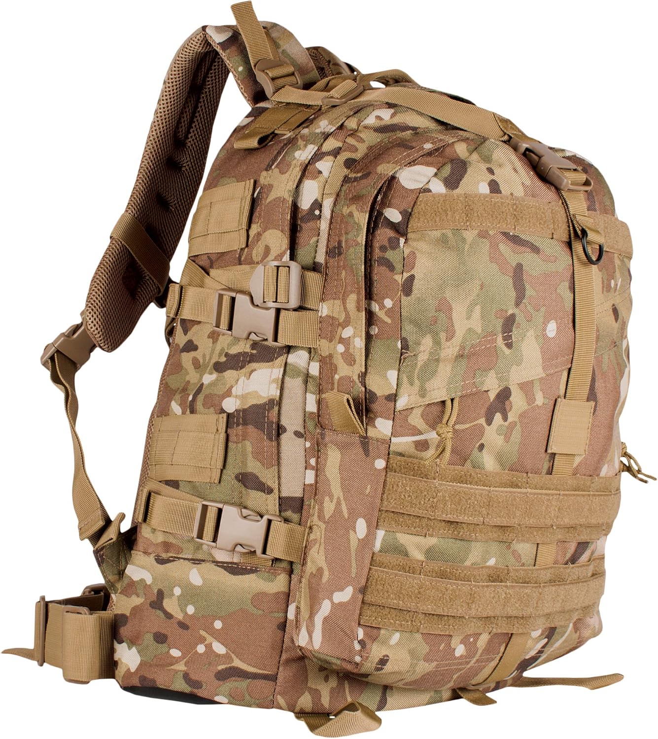 Fox Outdoor Products Large Transport Pack | 37L Tactical Backpack with Compression Straps, Hydration Pocket & Modular Webbing