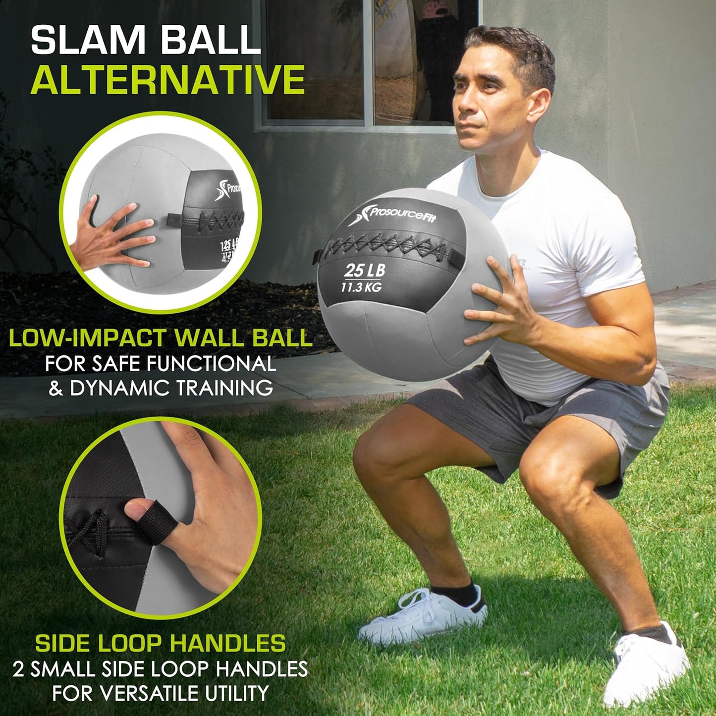 ProsourceFit Soft Medicine Balls, Wall Balls and Full Body Dynamic Exercises, Color-Coded Weights