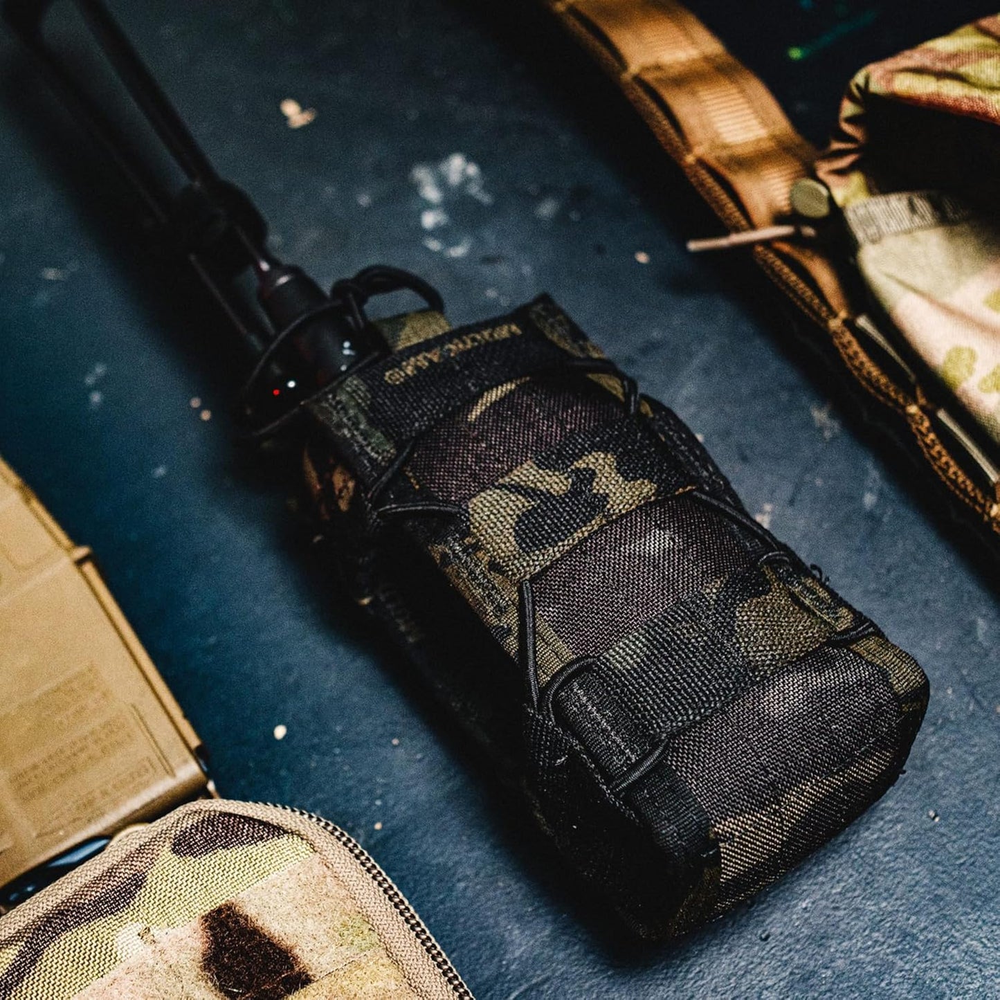 High Speed Gear® - Multi-Access Comm (MAC™) Taco® MOLLE Pouch, Police Gear & Military Gear, MOLLE Radio Pouch, Tactical Pouch for Professionals (Black)
