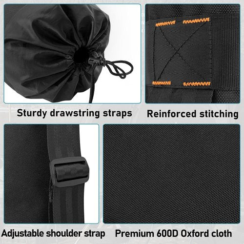 WELIDAY Camp Chair Replacement Bag Outdoor Folding Chair Carrying Bag with Shoulder Strap Heavy Duty Chair Bag 42 inches(Black)