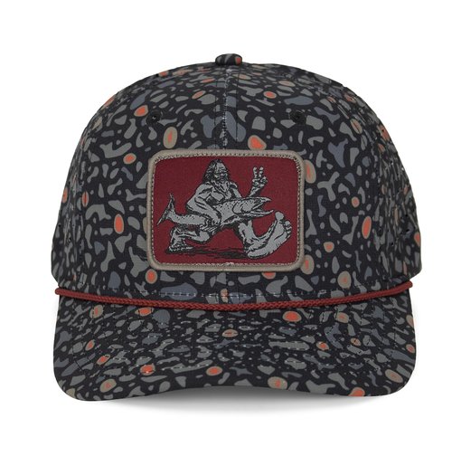 Paramount Outdoors Big Foot Squatch Performance Fishing Rope Cap with Laser Perforation (Black)