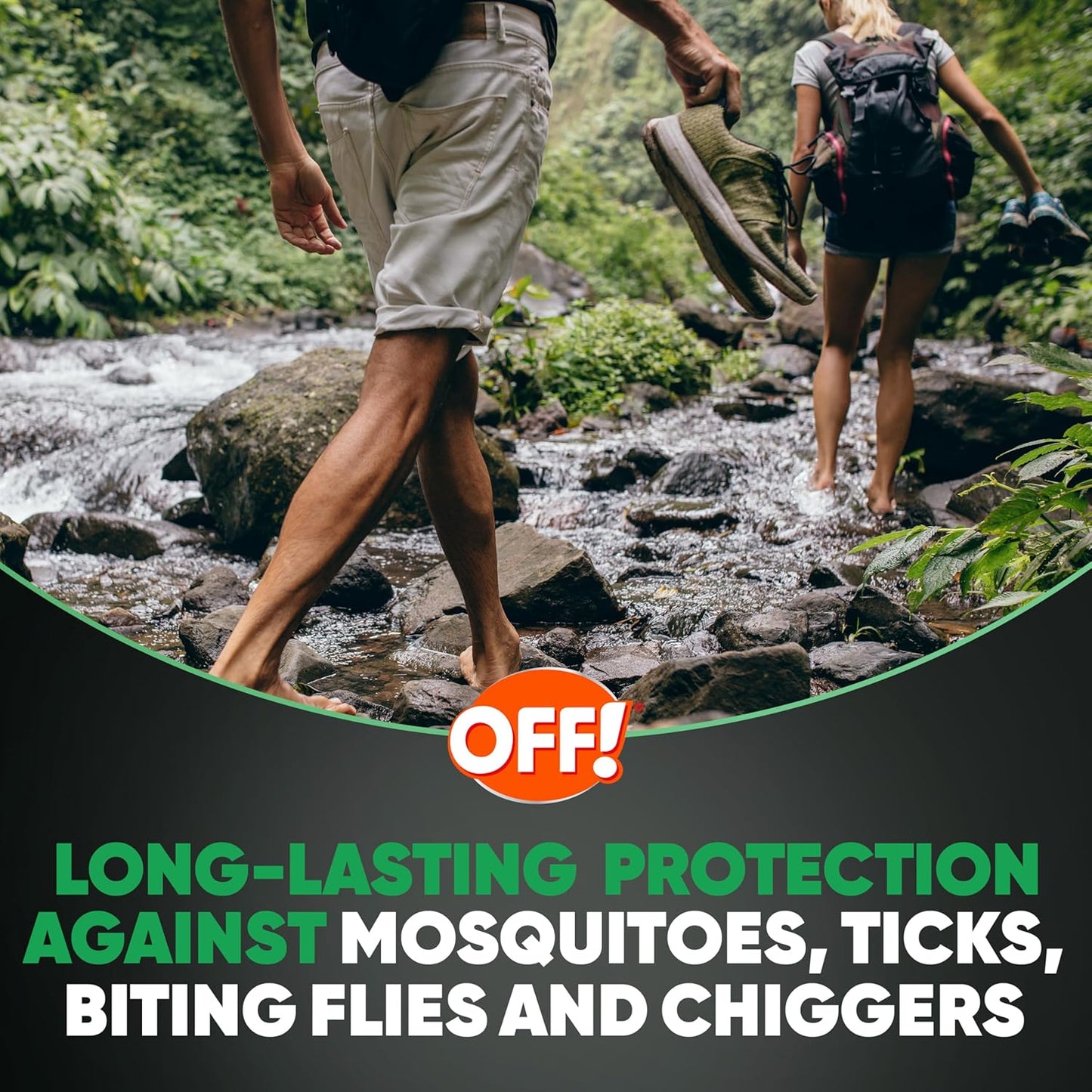 OFF! Deep Woods Sportsmen Insect Repellent Aerosol, Bug Spray Containing 30% Deet, Protects Against Mosquitoes, 6 Oz, 4 Count