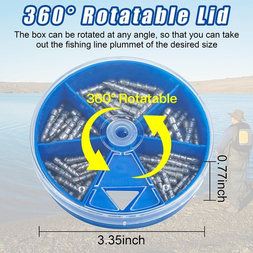 Bass Fishing Nail Weights Sinkers, 70PCS Insert Sinkers for Soft Worms Soft Lure Nail Weights Kit Fishing Weights for Wacky Rig Neko Rig