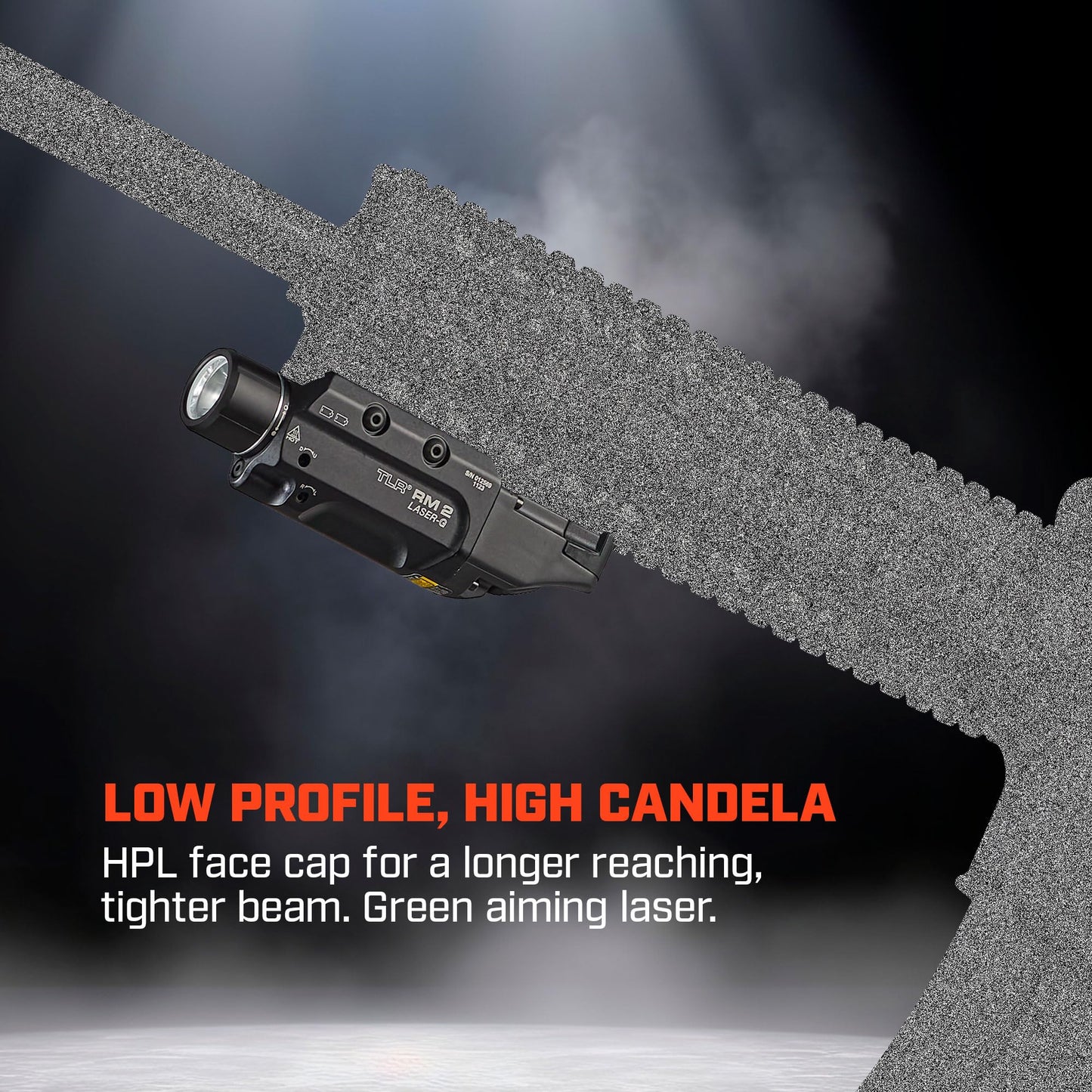 Streamlight 69454 TLR RM 2 G 1000-Lumen Rail-Mounted Tactical Weapon Light with Integrated Green Aiming Laser, and Key Kit, Black