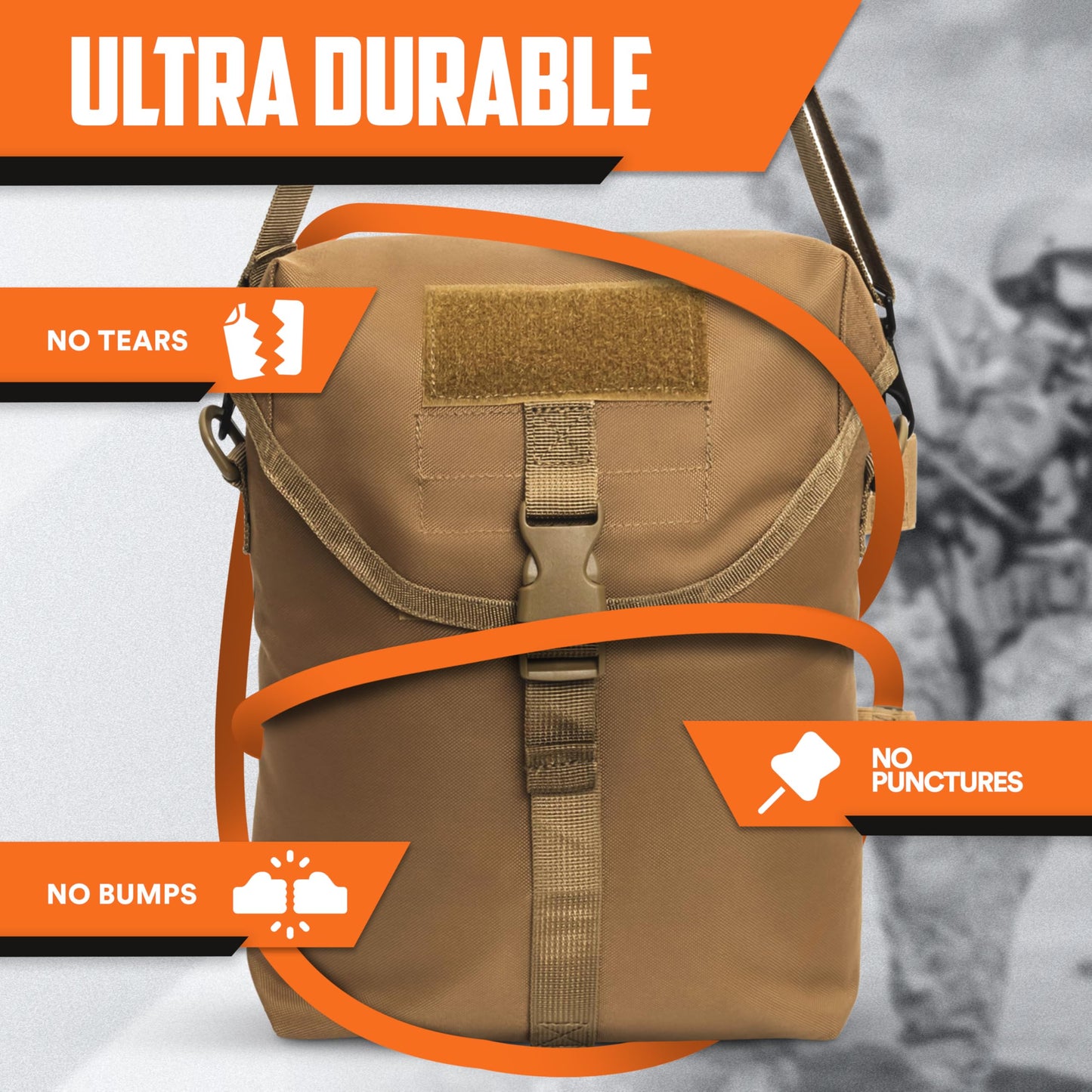 Gas Mask Pouch Bag Respirator-Gear Survival Emergency Professional Equipment (Pouch) - Desert Tan