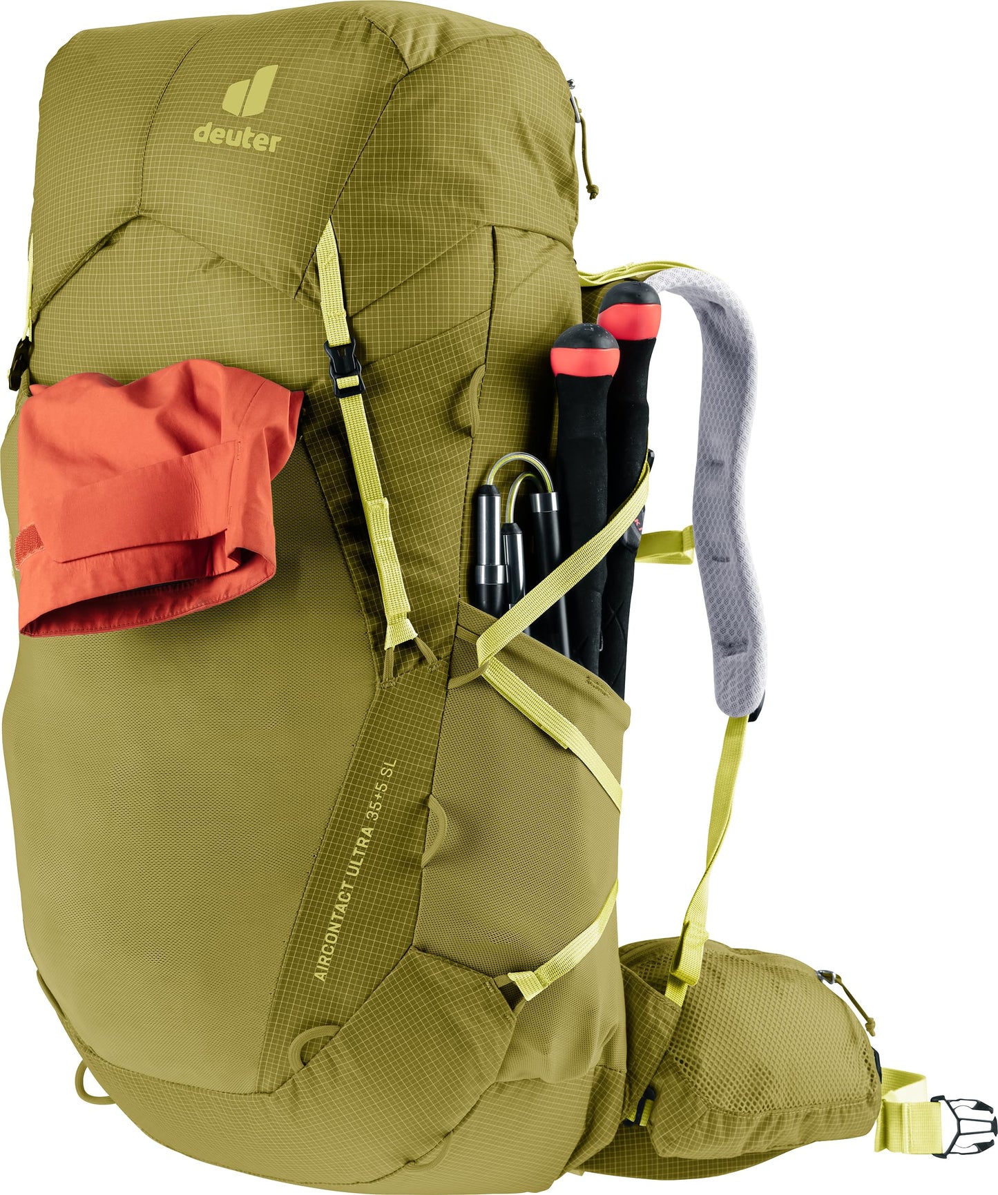 Deuter Aircontact Ultra 35+5 SL Women's Trekking Backpack, linden-sprout