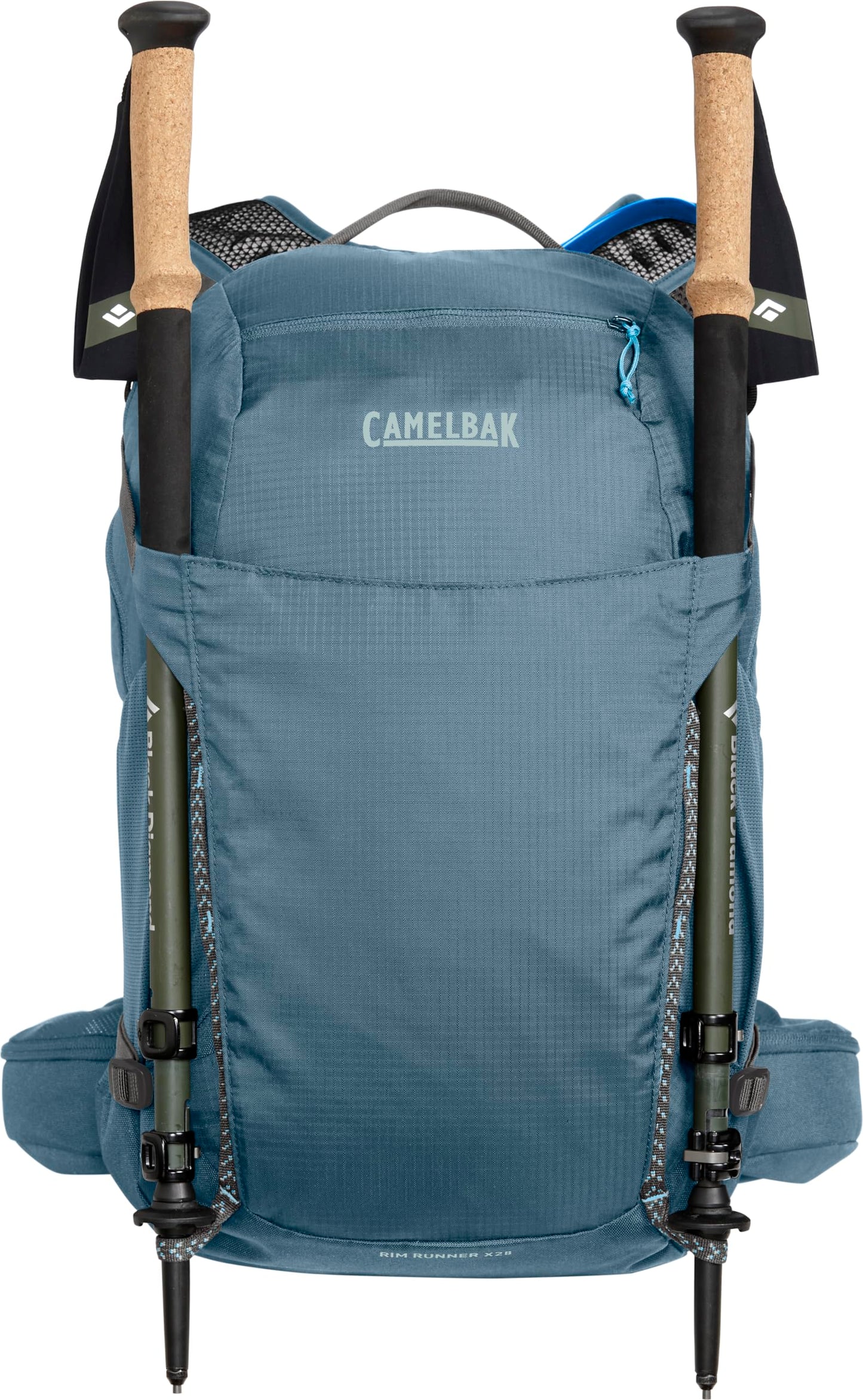 CamelBak Women's Rim Runner X28 Hiking Hydration Backpack with 2L Reservoir Bladder, Crystal Blue