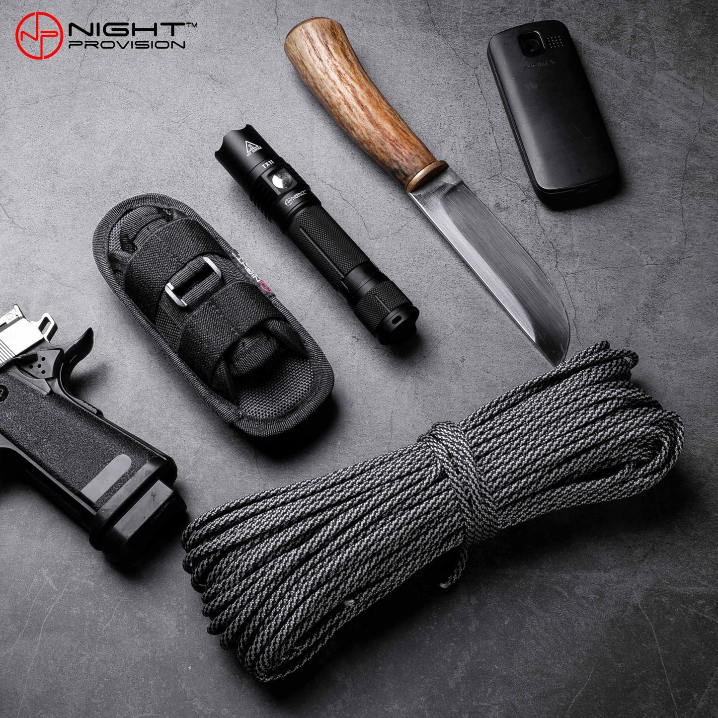 TH2 Tactical Flashlight Holster Metal Belt Clip for Duty Belt Pouch Stretchable Holder for Police Military Security Belt