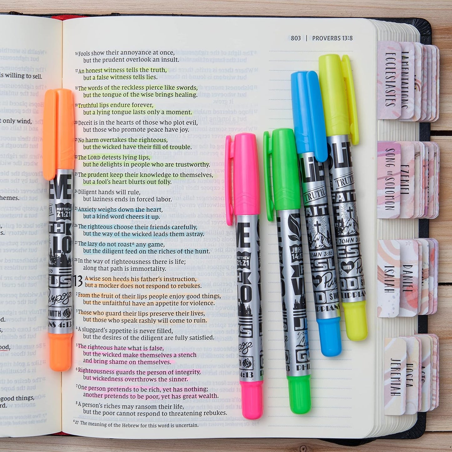 BLIEVE - Aesthetic Highlighters and Gel Pens With Soft Ink And Tip, Bible Highlighters and Pens No Bleed, Dry Fast Easy to Hold, for Bible Journaling Planner School Supplies (Pastel)