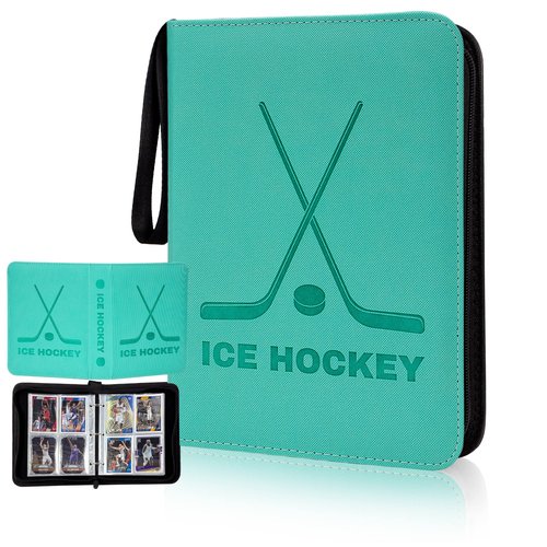 Card Binder Compatible with Football Card, Trading Card, MTG and Other TCG, Fits 400 Cards with 50 Removable Pages, Card Holder Collector for Standard Size Card(football)