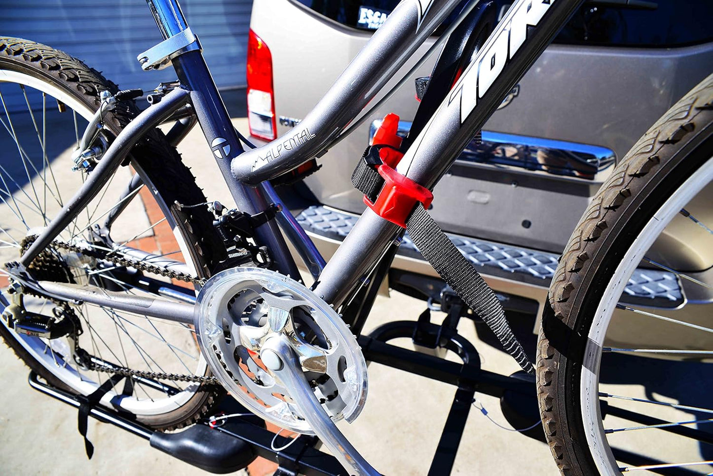 Allen Sports Deluxe 2-Bike Hitch Mount Rack - Heavy-Duty Silver/Black (Model 522RR)