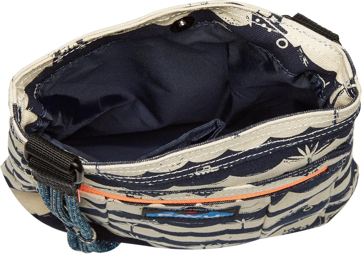 KAVU Keepalong Semi Padded Sling Canvas Rope Crossbody Bag