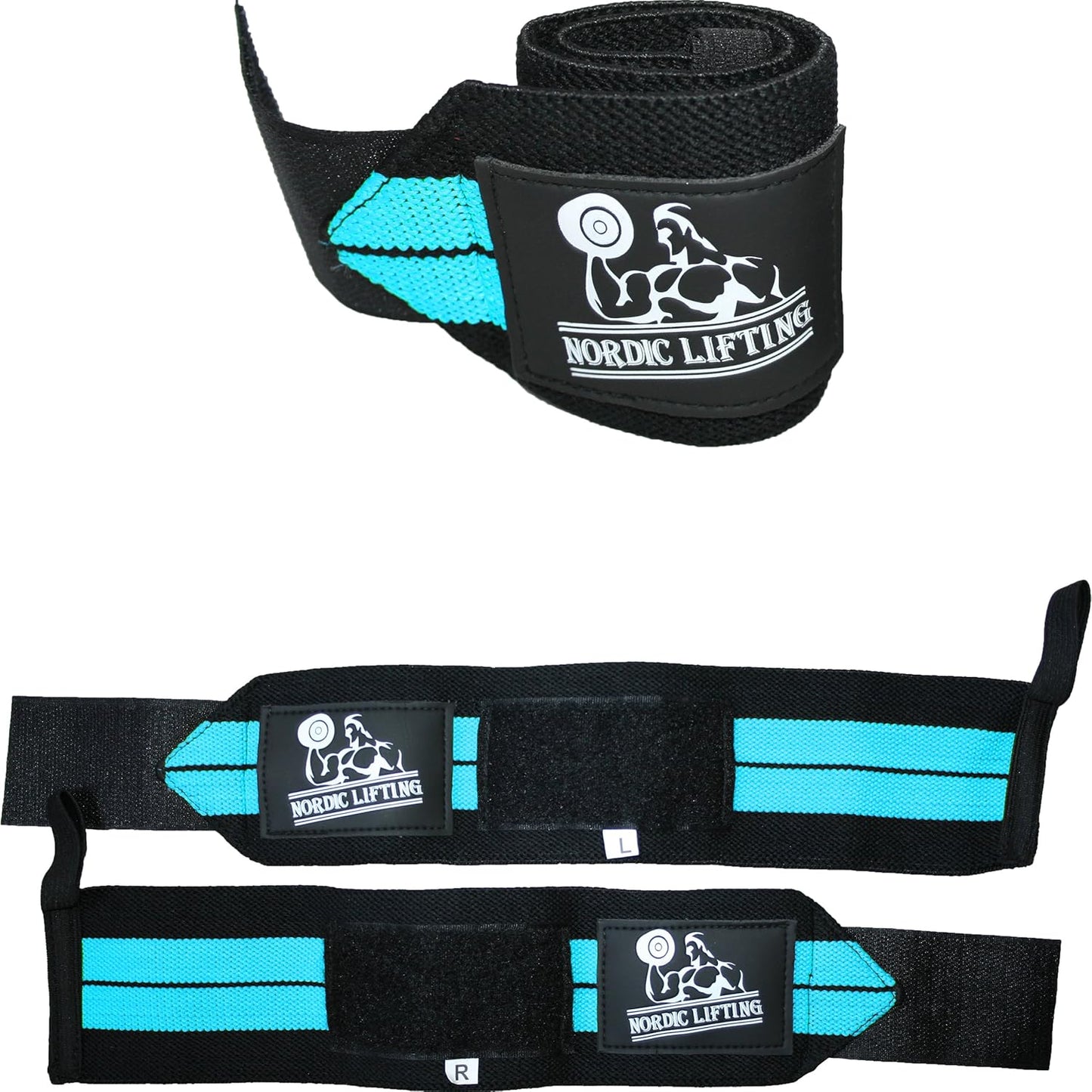 Wrist Wraps (1 Pair/2 Wraps) for Weightlifting/Cross Training/Powerlifting/Bodybuilding - for Women & Men - Premium Quality Equipment for The Absolutely Best Hand Strength & Support - 1 Year Warranty