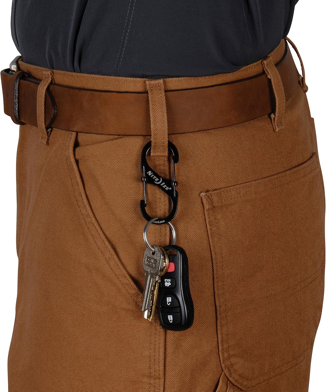 Nite Ize LSB3-01-R6 S-Biner SlideLock Dual Locking Carabiner, Size #3, Stainless