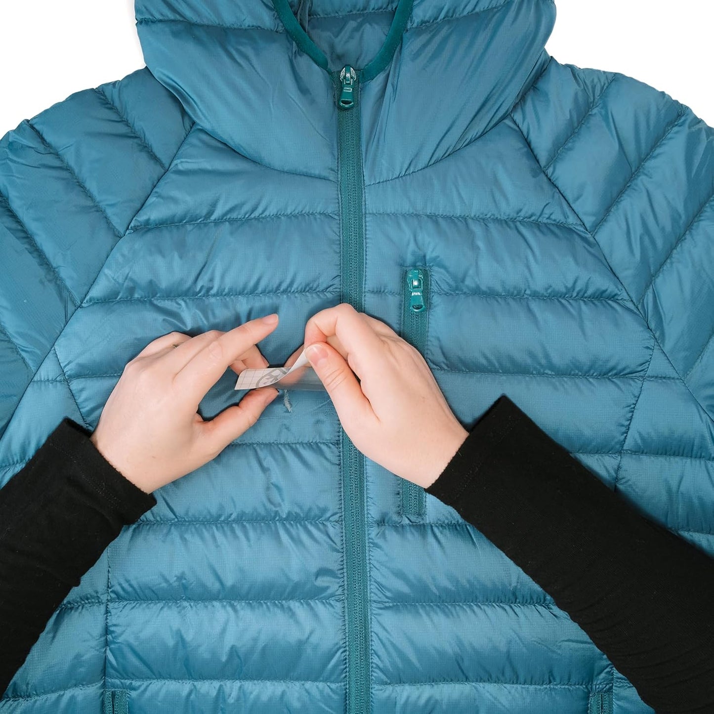 GEAR AID Tenacious Tape Mini Patches with Peel-and-Stick Adhesive Repairs Holes and Tears in Winter Gear, Down Puffer Jackets, Sleeping Bags, Tents and Rain Gear