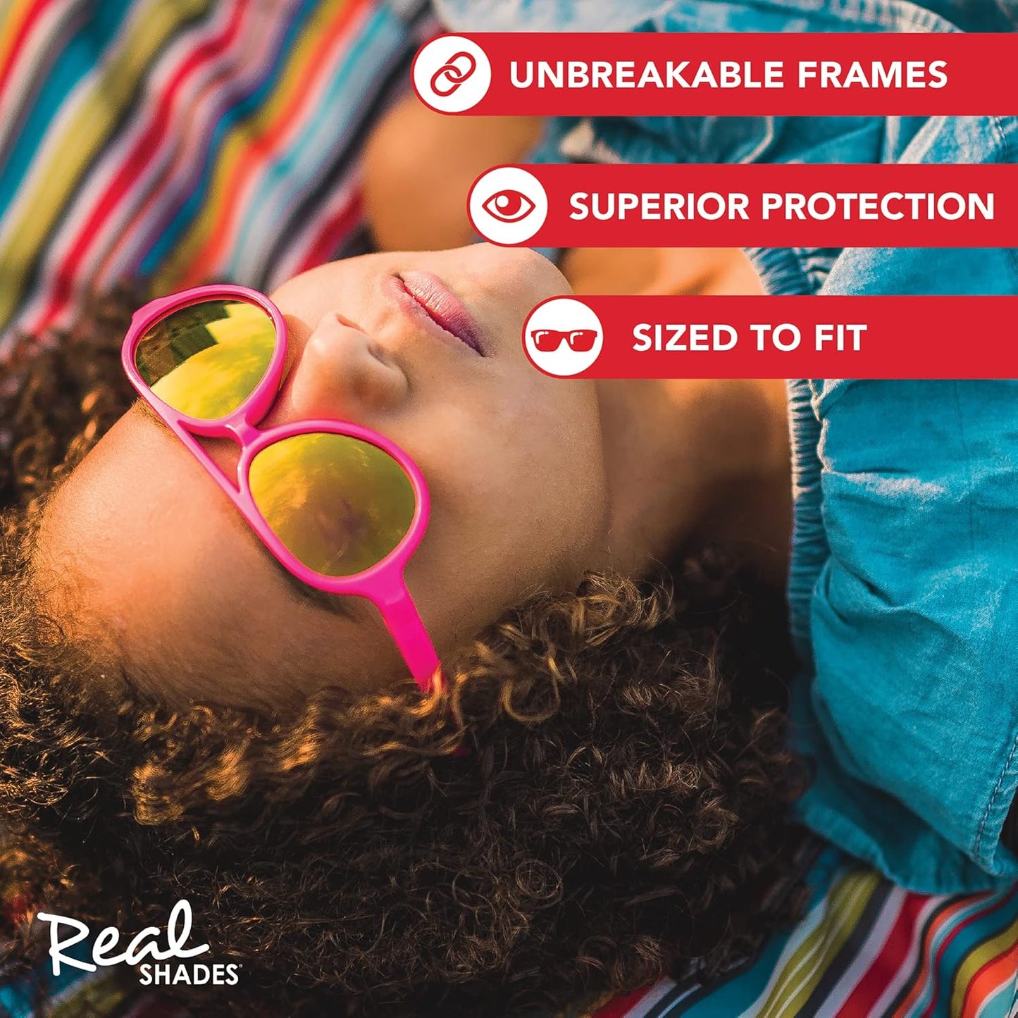 Sky Aviator Sunglasses for Kids, Toddler - Flexfit Frames