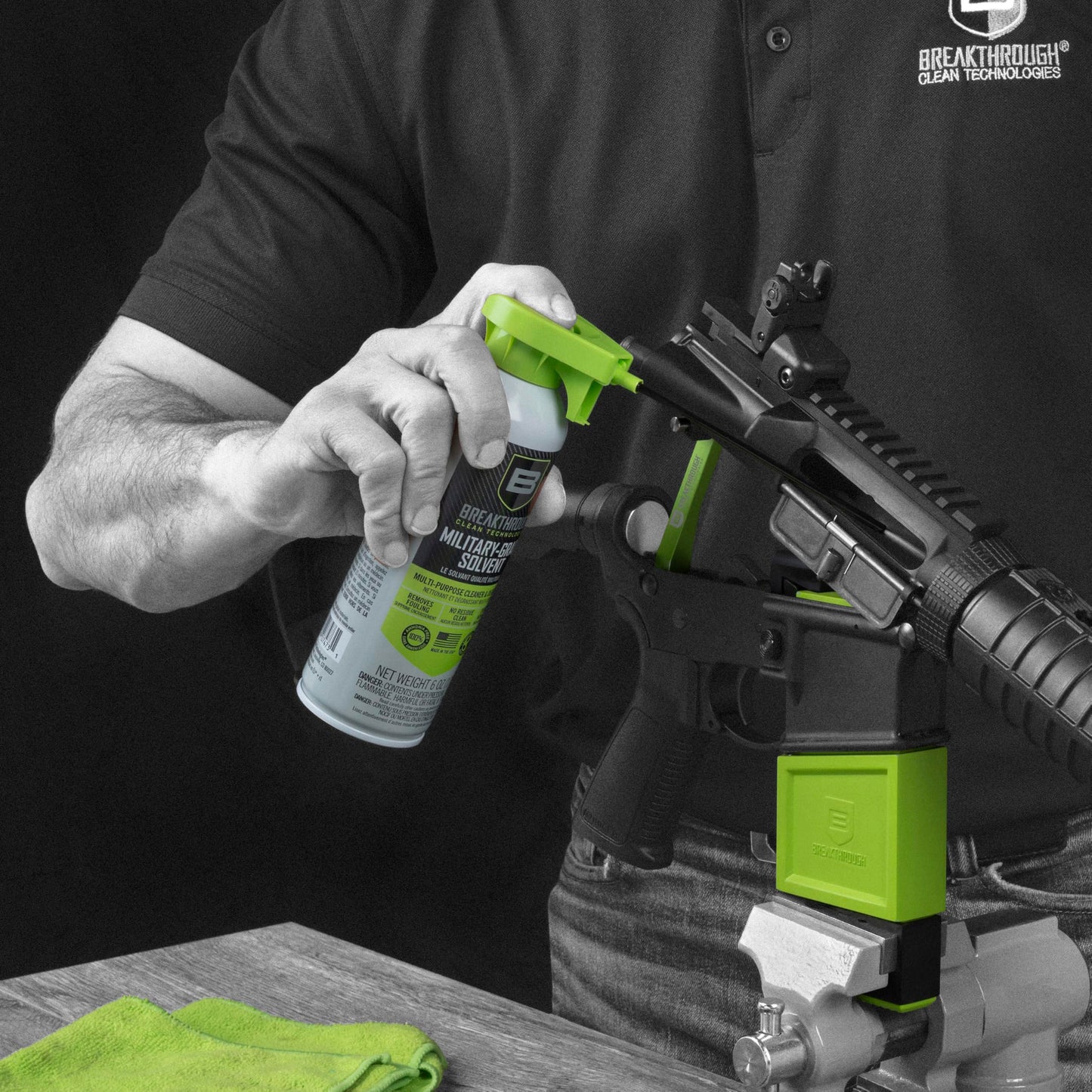 Breakthrough Clean Technologies Military-Grade Gun Spray Cleaning Solvent - Cleaner and Degreaser for Handguns and Riffles and More
