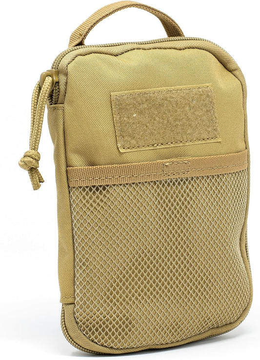 3VGEAR Compact Pocket Organizer - MOLLE Compatible EDC Pouch with Clamshell Opening and YKK Annex Clips - Rugged 600D Water-Resistant Tactical EDC Organizer