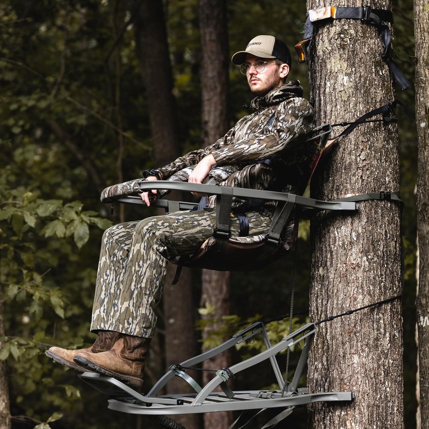 Viper SD Climbing Treestand by Summit Treestands - Lightweight Camo Design