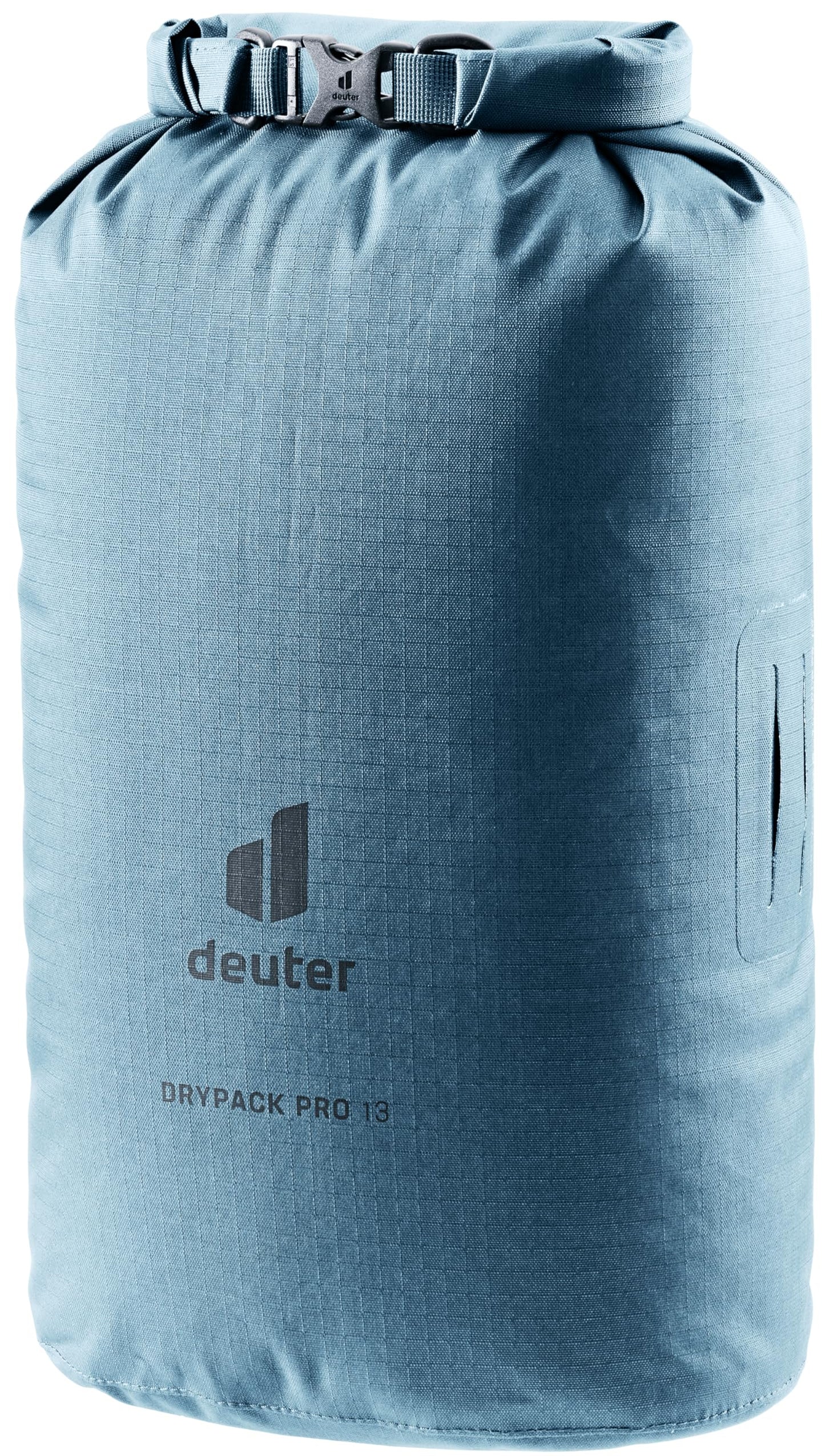 Deuter Drypack Pro 13L, Waterproof 13-Liter Storage Pack Sack for Trekking, Hiking, Bikepacking & Mountain Climbing - Atlantic