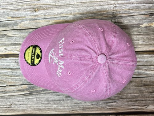 Enodtter First Mate Baseball Cap for Women, Washed Pink Nautical Marine Sailor Hats, Gift Skipper Boating Cap Embroidered Dad Hat