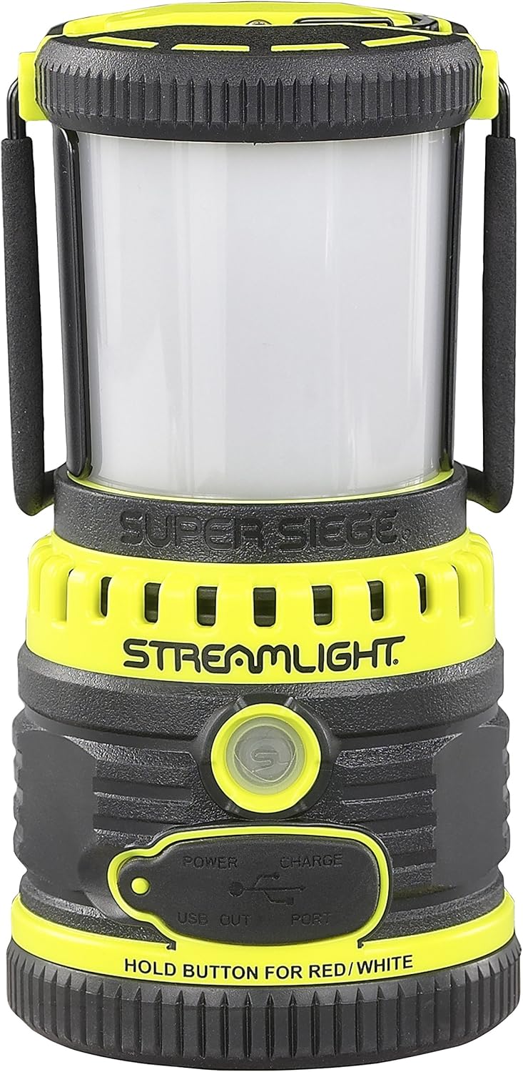 Streamlight 44931 Siege 540-Lumen Compact D Alkaline Outdoor Hand Lantern/Flashlight Combo, Coyote